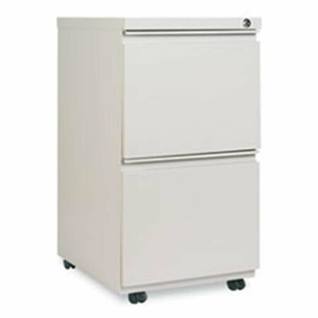 FINE-LINE 14.87 x 19.12 in. Two-Drawer Metal Pedestal File with Full-Length Pull - Light Gray FI1627279